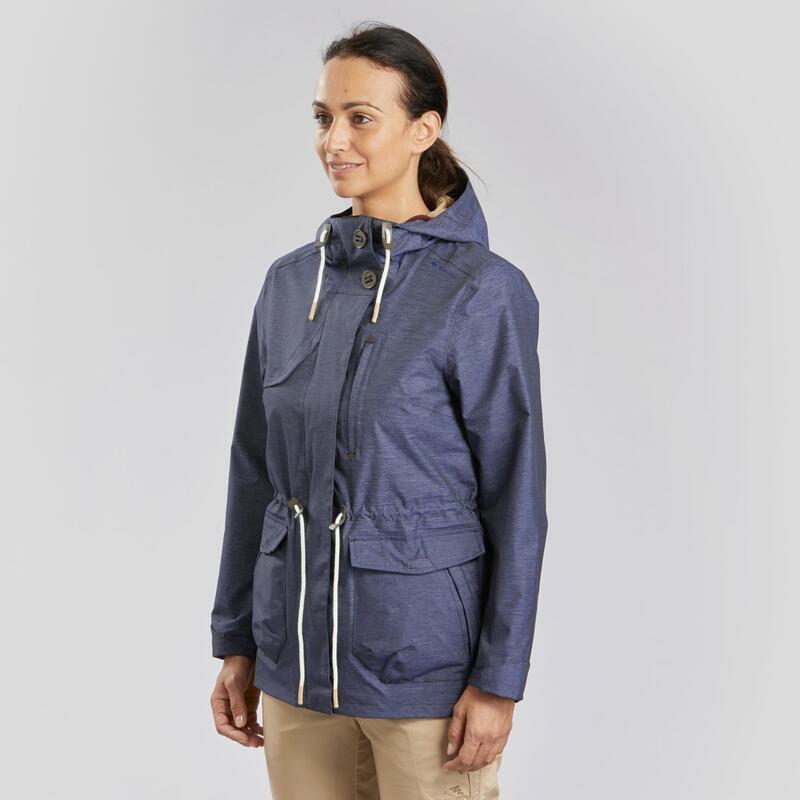 Veste imperméable de randonnée nature - NH550 Imper - Femme