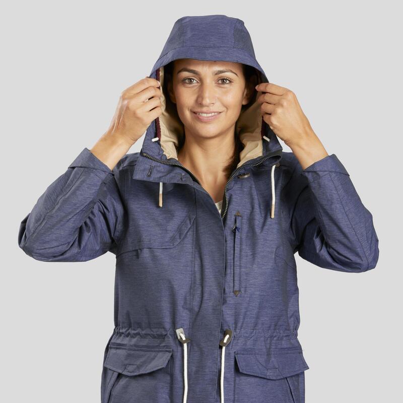 Giacca montagna donna NH550 blu