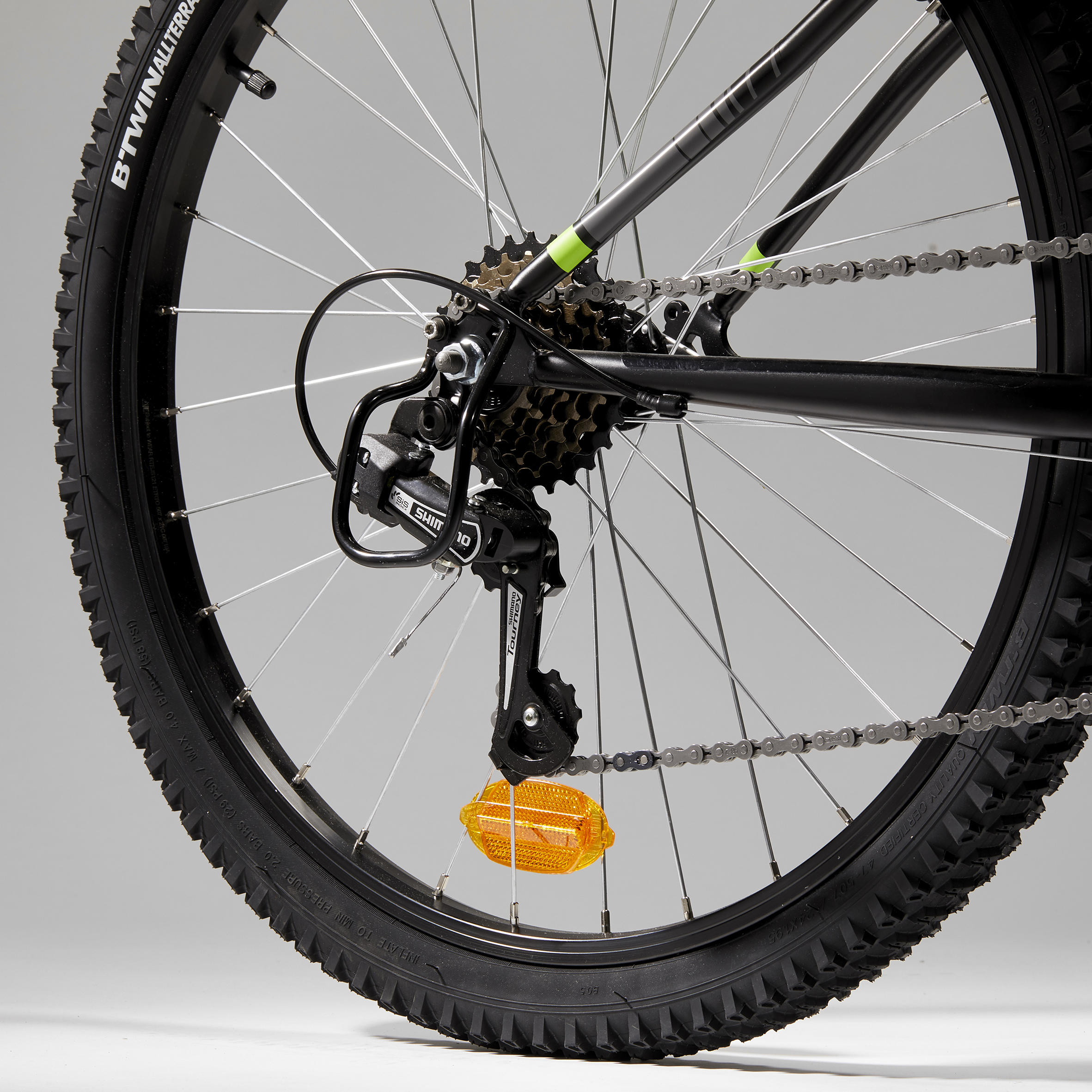 24 Inch Kids Mountain bike Rockrider ST 500 9-12 Years old - Black 2/18