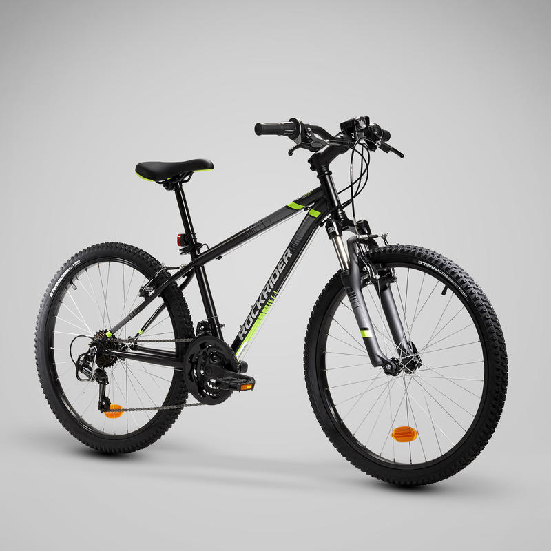 Bici Mtb bambino 9-12 anni ROCKRIDER ST 500 nera 24 POLLICI