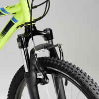 24 INCH KIDS MOUNTAIN BIKE ROCKRIDER ST 500 9-12 YEARS OLD - Yellow