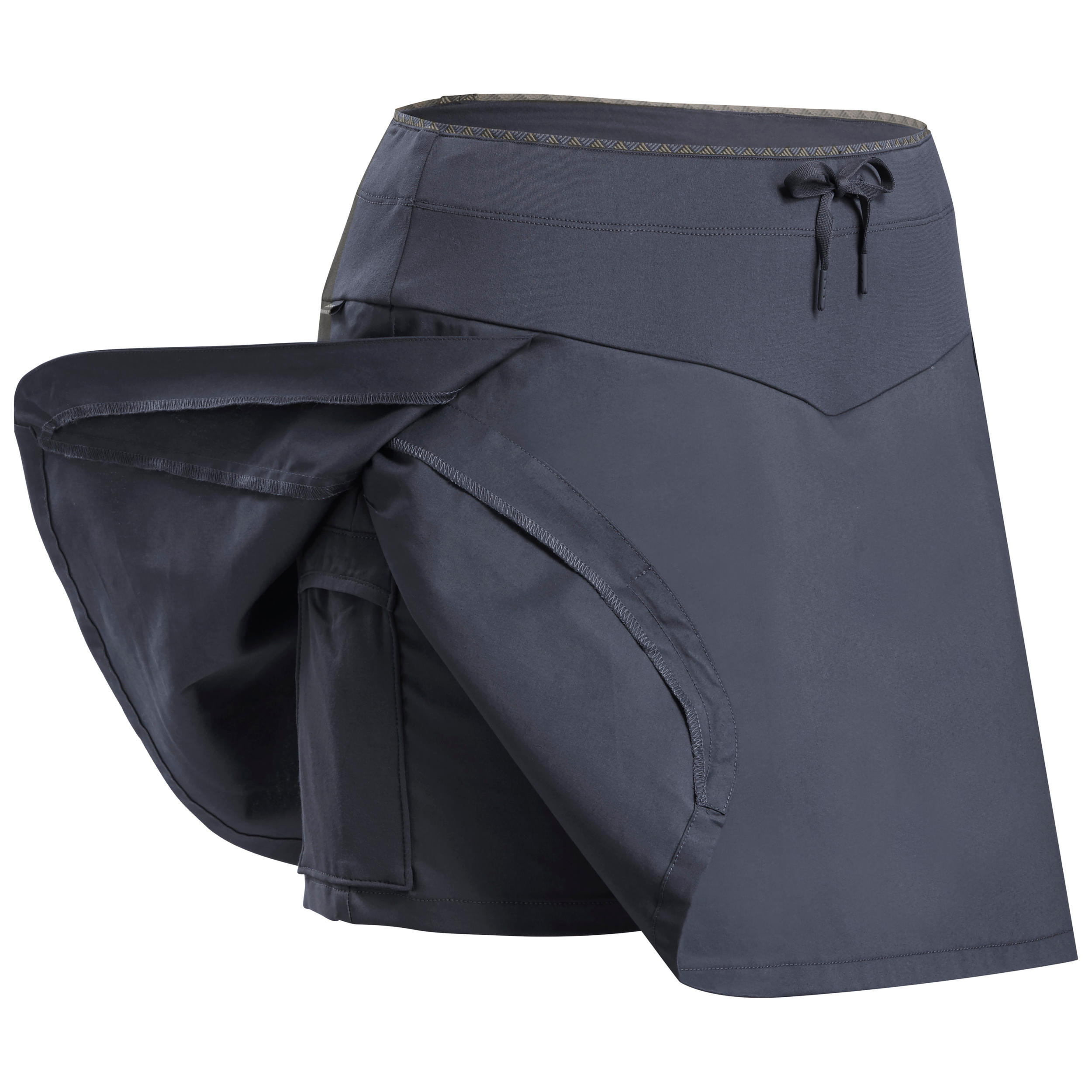 Women’s Hiking Skort - NH 500 Grey 2/8