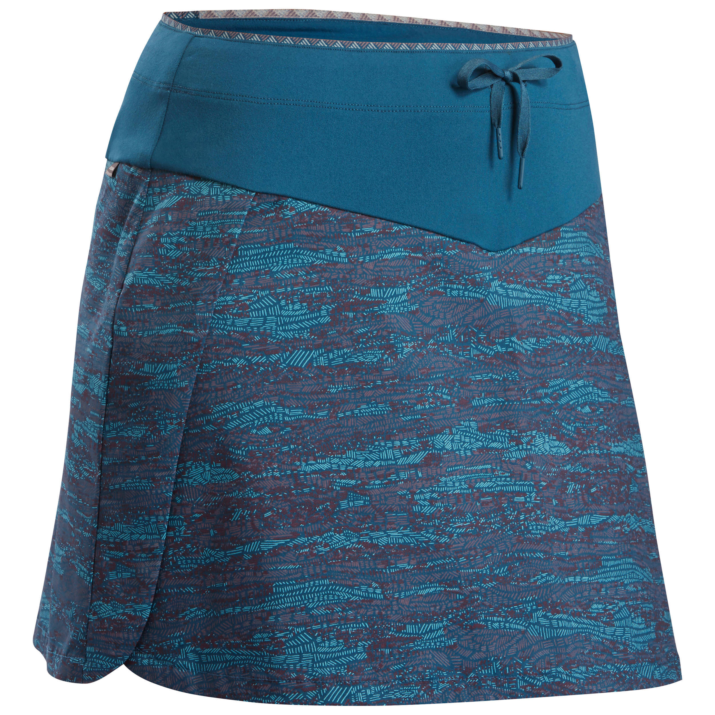 Women’s Hiking Skort - NH500 Petrol Blue -  2