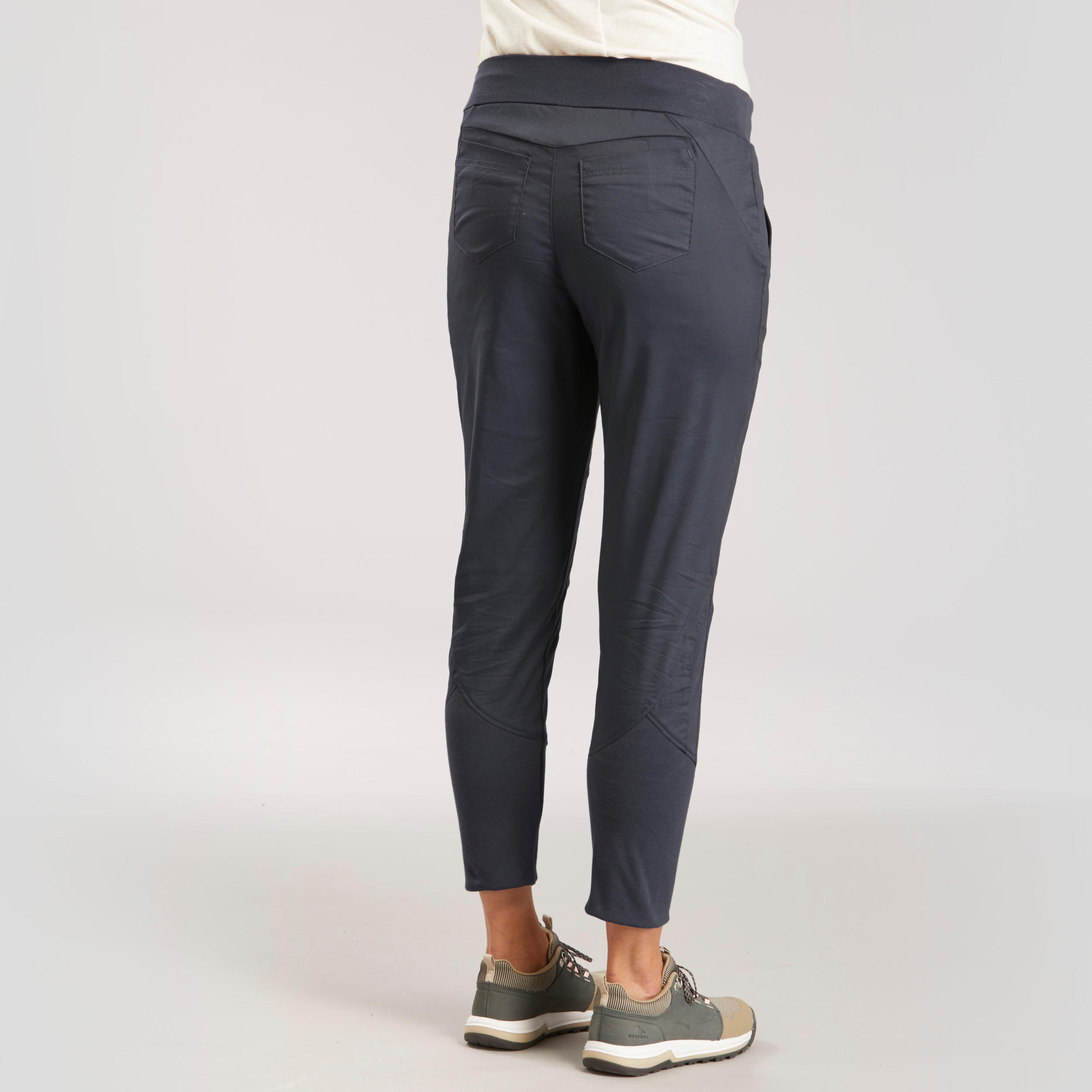 Pantalon de randonnée ajusté femme - NH 500 gris - QUECHUA