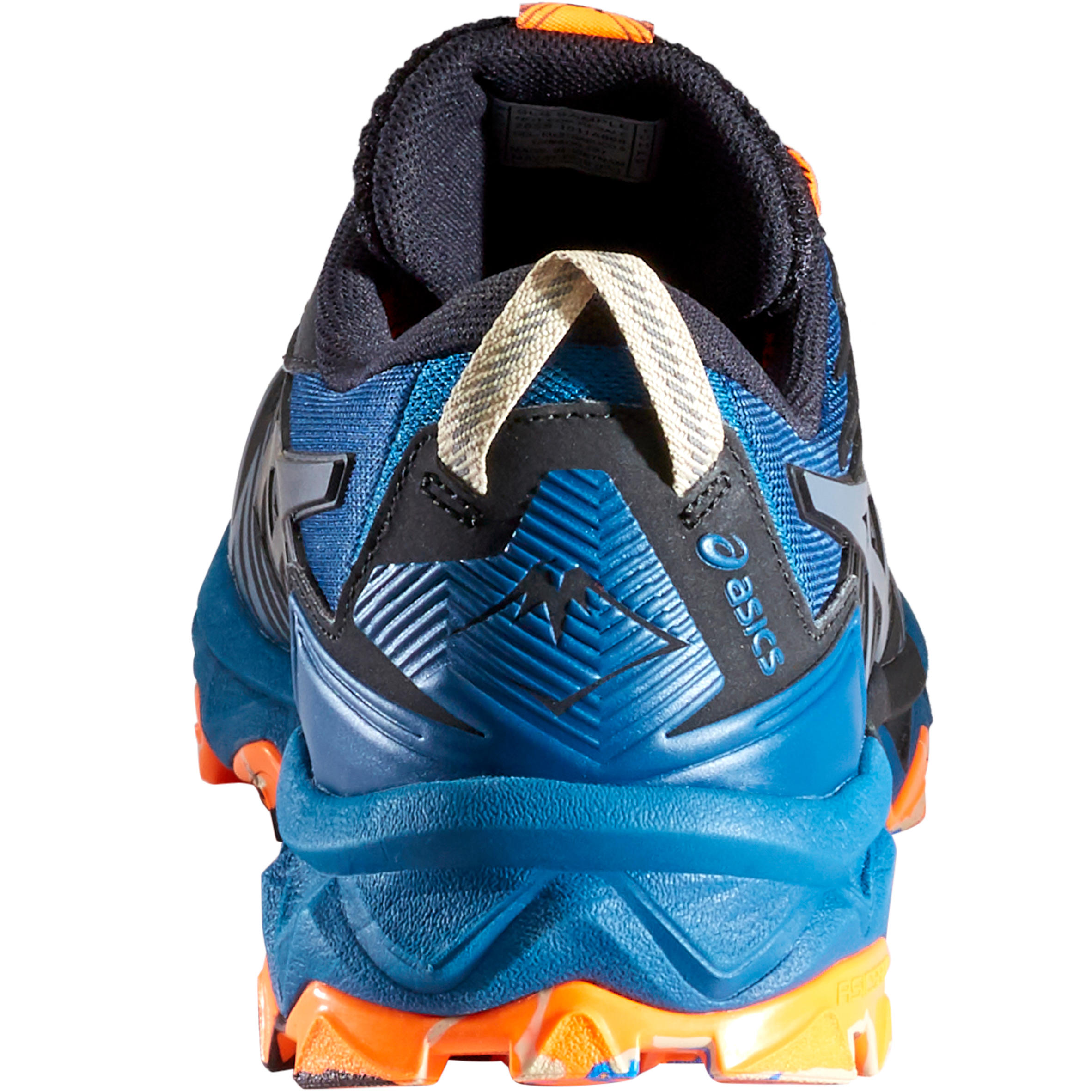 Asics Gel Fuji Trabuco 8 Men's Trail Running Shoes Blue/Orange - Decathlon