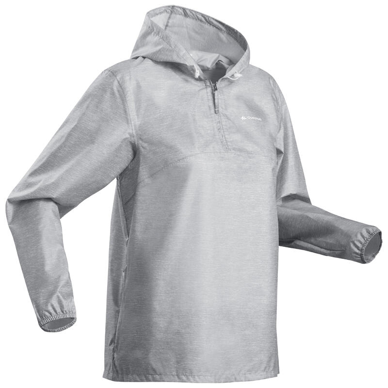 Veste coupe-vent et déperlante de randonnée - raincut 1/2 zip - femme