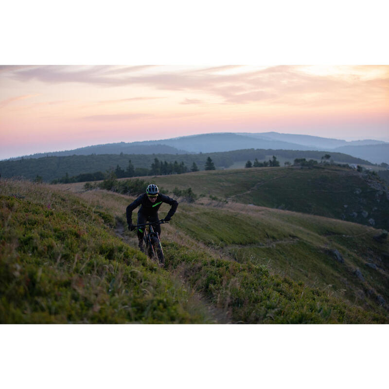 Veste VTT XC homme Noir Jaune