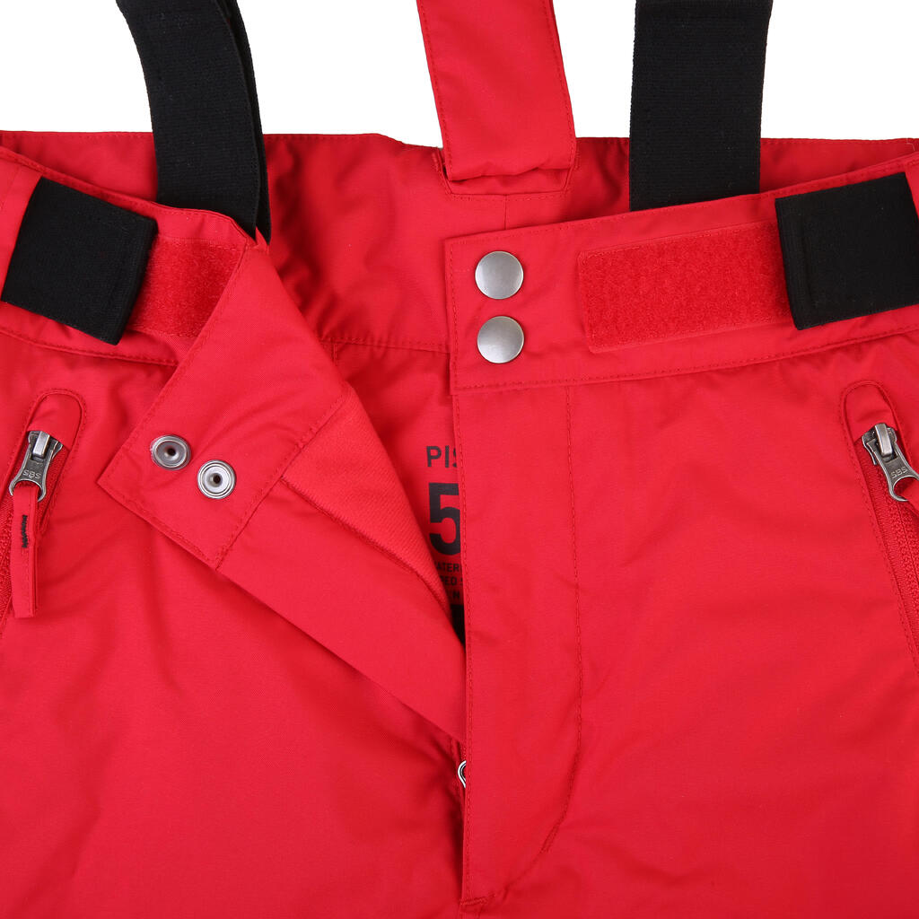 KIDS’ SKI TROUSERS PNF 500 - RED