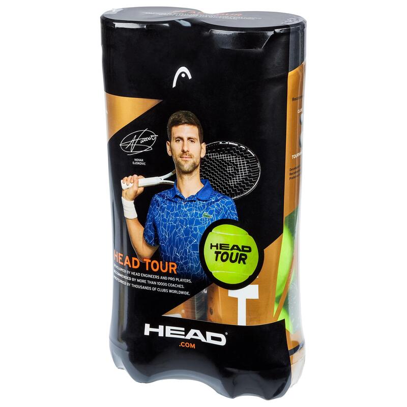 Palline tennis Head TOUR gialle 2 tubi x4 Palline tennis Head TOUR gialle 2 tubi x4
