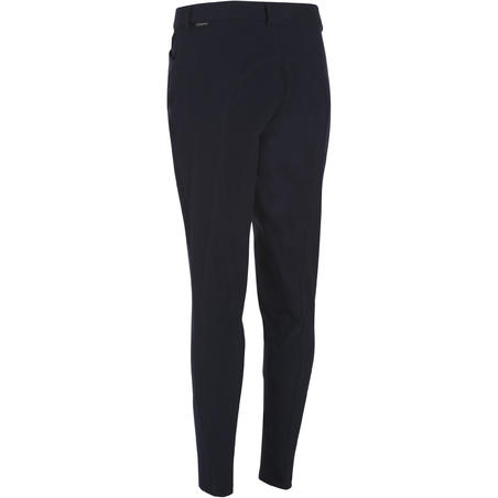 Pantalon équitation femme BR500 basanes marine