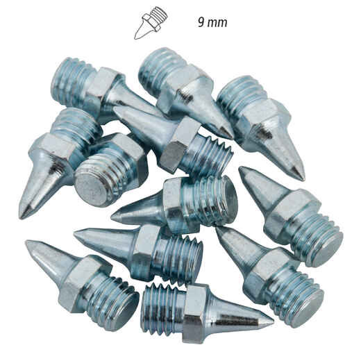 
      SET OF 12 STEEL SPIKES 9 MM FOR ATHLETICS SHOES
  