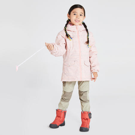 КУРТКА ЗИМНЯЯ ВОДОНЕПРОНИЦАЕМАЯ ПОХОДНАЯ ДЛЯ ДЕТЕЙ 2–6 ЛЕТ SH100 WARM