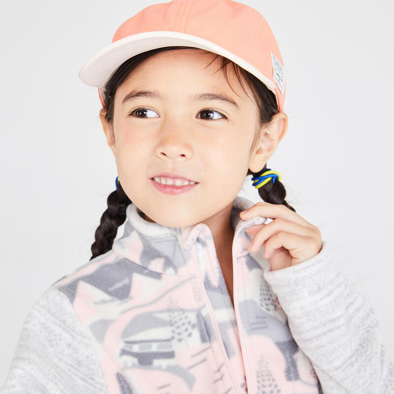 Kids' 2-6 Years Hiking Fleece CN MH100 - Pink Print