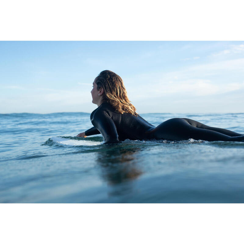 WOMEN'S NEOPRENE SURFING WETSUIT OLAIAN 4/3 MM FRONT ZIP