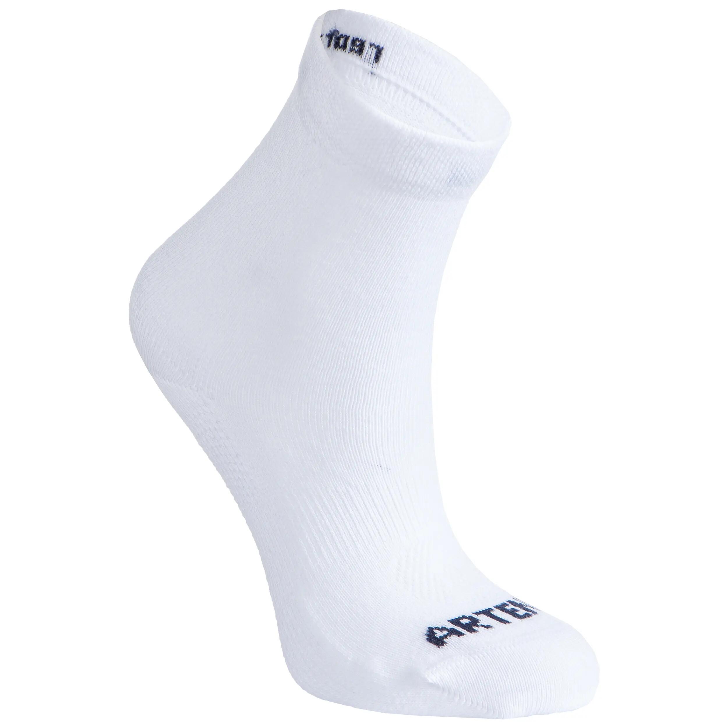 Kids' High-Cut Tennis Socks RS 160 Six-Pack - Navy/Burgundy/White 4/11