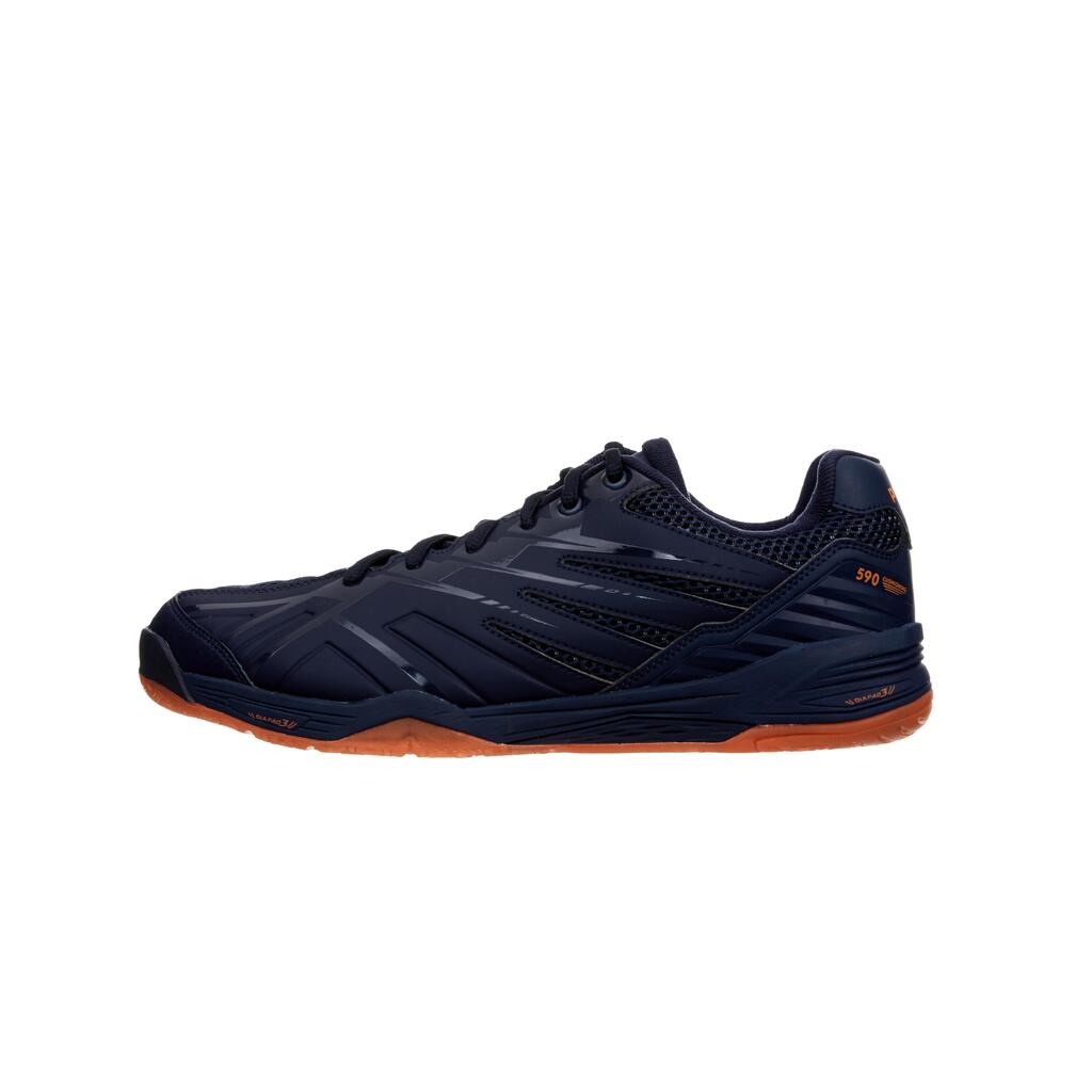 MEN BADMINTON SHOES MAX COMFORT BS 590 NAVY ORANGE