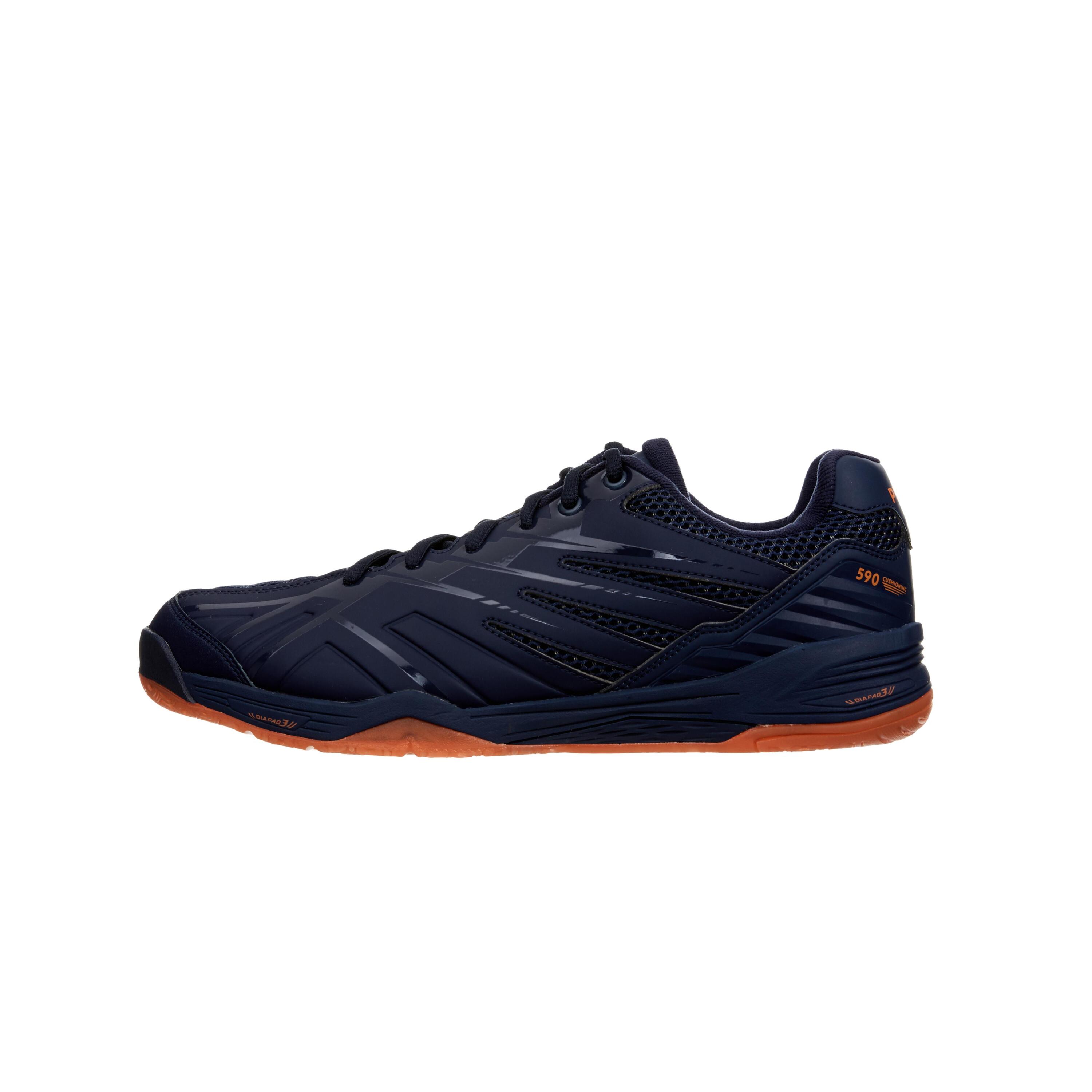 MEN BADMINTON SHOES MAX COMFORT BS 590 NAVY ORANGE 5/17