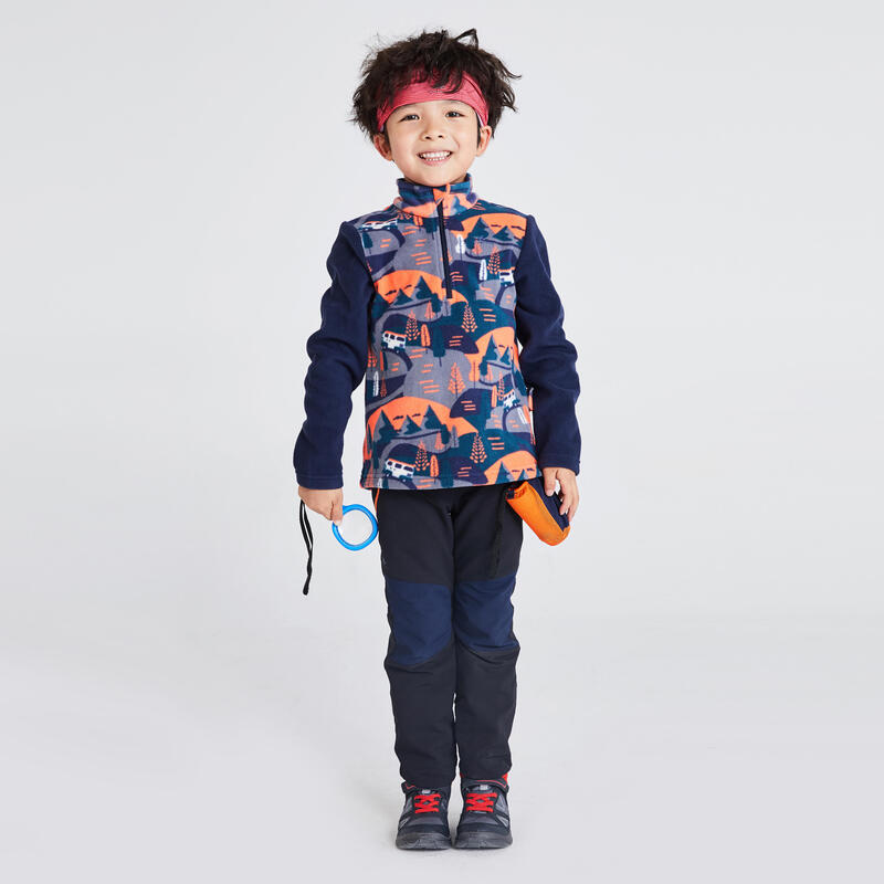 Kids' 2-6 Years CN Hiking Fleece MH100 - Navy Print