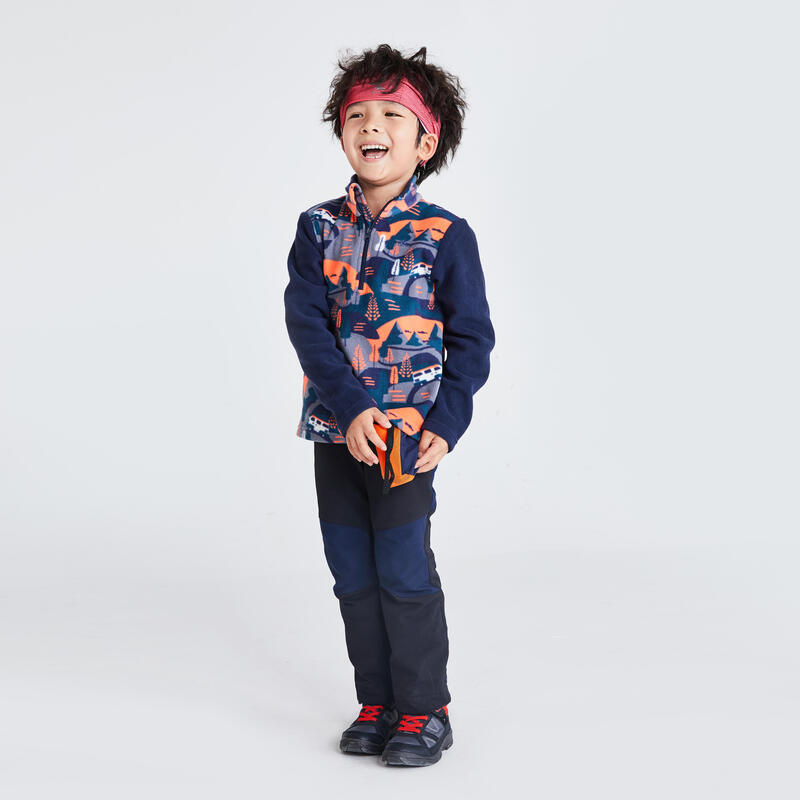 Kids' 2-6 Years CN Hiking Fleece MH100 - Navy Print