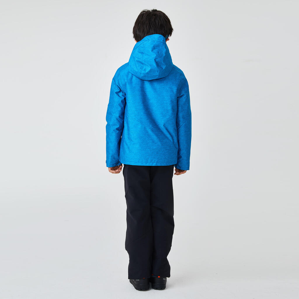 Winterjacke Winterwandern SH100 Warm Kinder Jungen 123–172cm blau