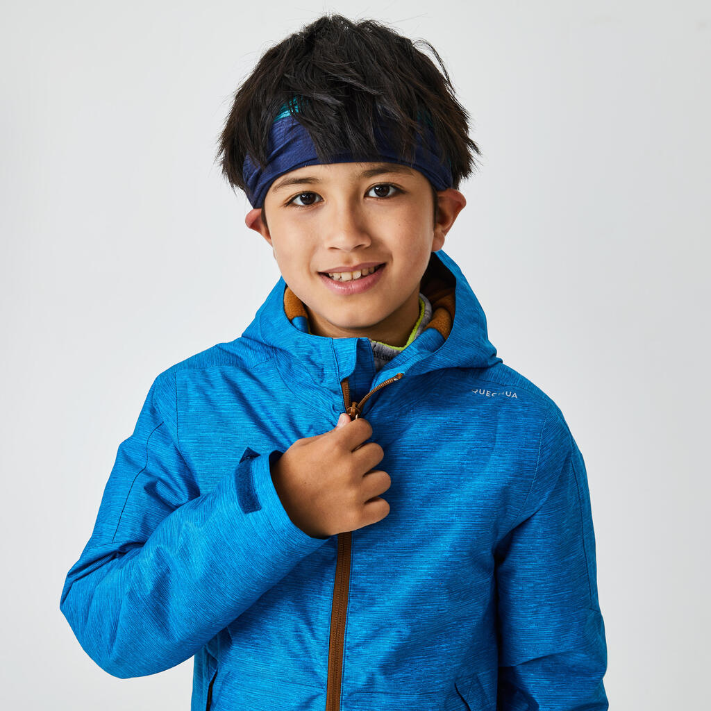 Winterjacke Winterwandern SH100 Warm Kinder Jungen 123–172cm blau