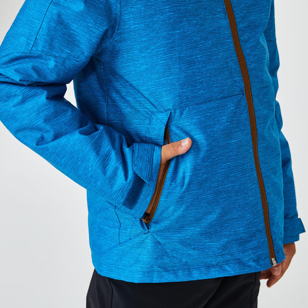 Winterjacke Winterwandern SH100 Warm Kinder Jungen 123–172cm blau
