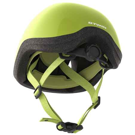 Casco de bici bebé Btwin 500 amarillo