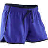 Shorts kurz atmungsaktiv W500 Gym Kinder lila