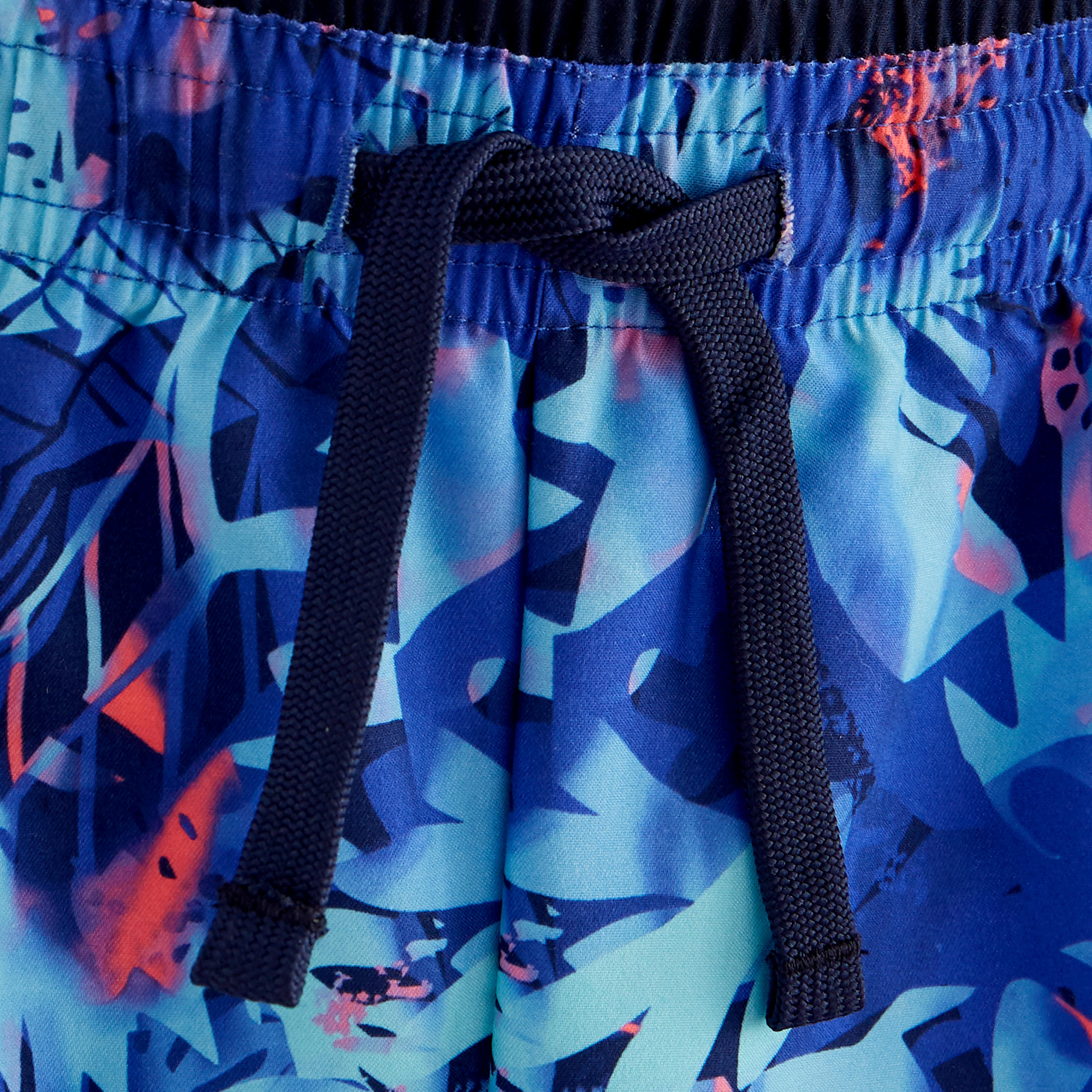 Girls' Multisport Breathable Shorts - Purple/Blue Print 4/4
