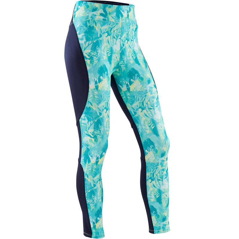 GIRL EDUCATIONAL GYM APPAREL - Girls' Gym Leggings S500 Green