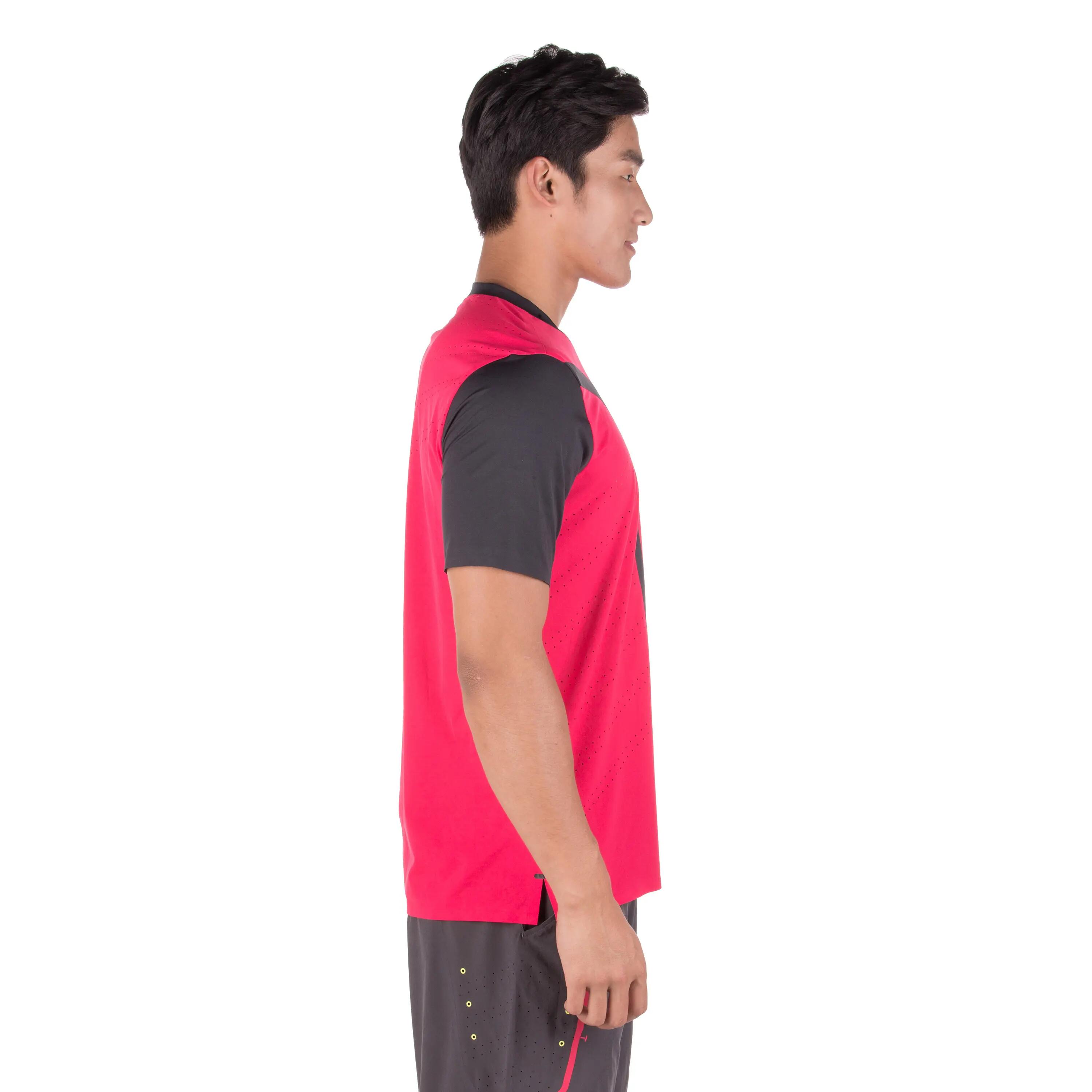 Light Tennis Badminton Padel Table Tennis Squash T-Shirt - Pink/Black 3/10
