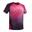 T-Shirt 560 Badminton Herren pink/marineblau