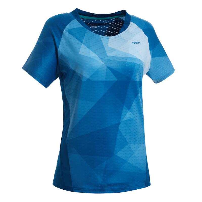 T-Shirt de badminton Femme 560 - Bleu