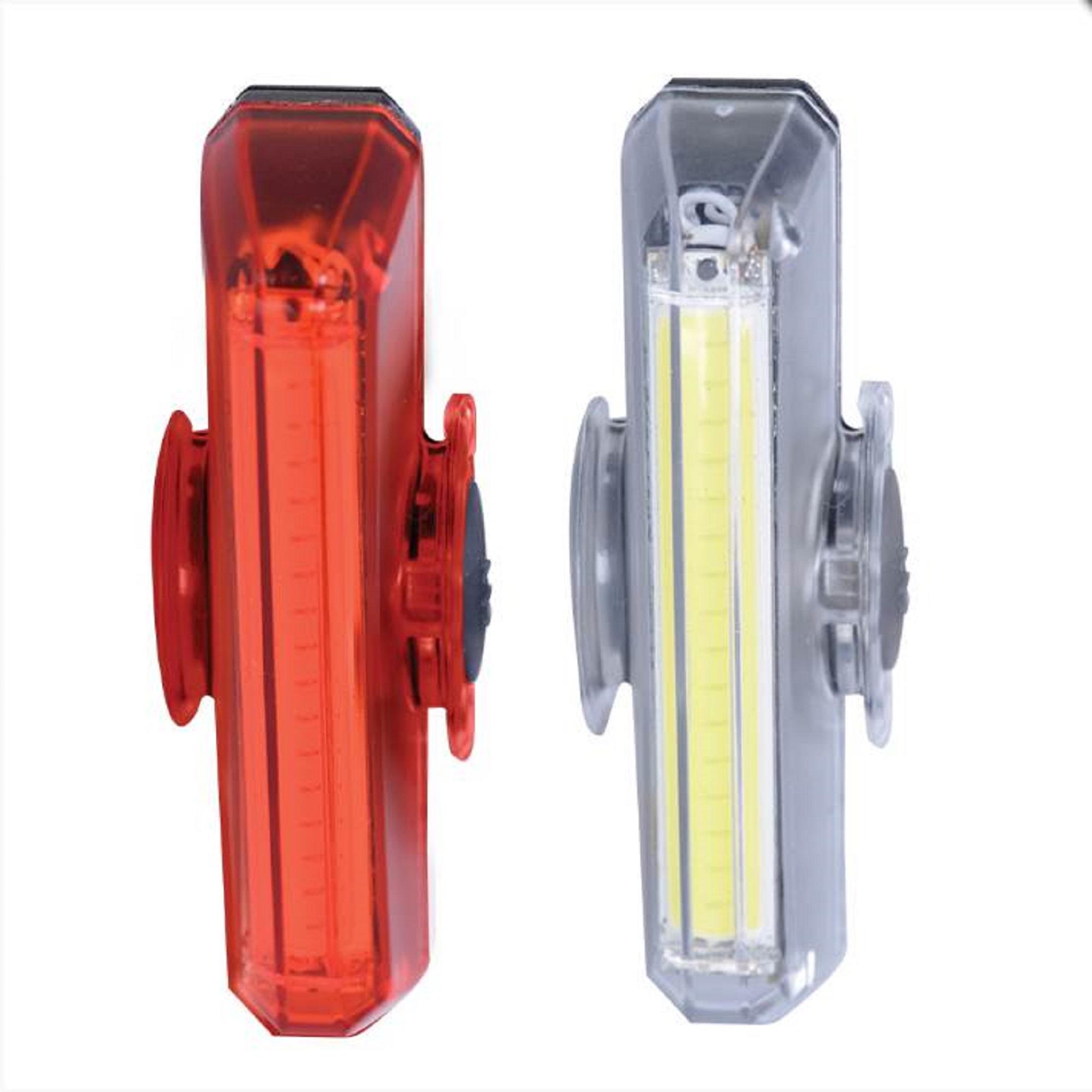 8C-PLUS Ultratorch Slimline LED USB Bike Light Set 100 Lumens