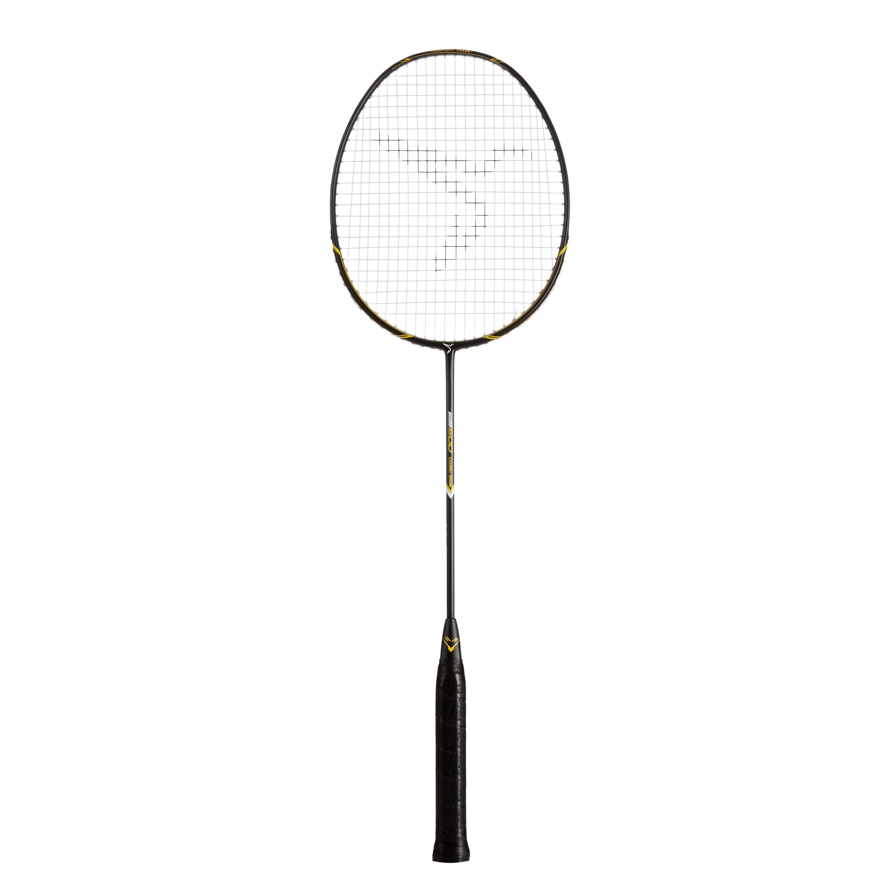 Adult Badminton Racket BR 500 Black Yellow -  1