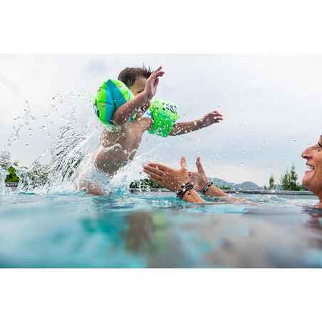 Swimming armbands for kids with "PANDAS” print - 11-30 kg