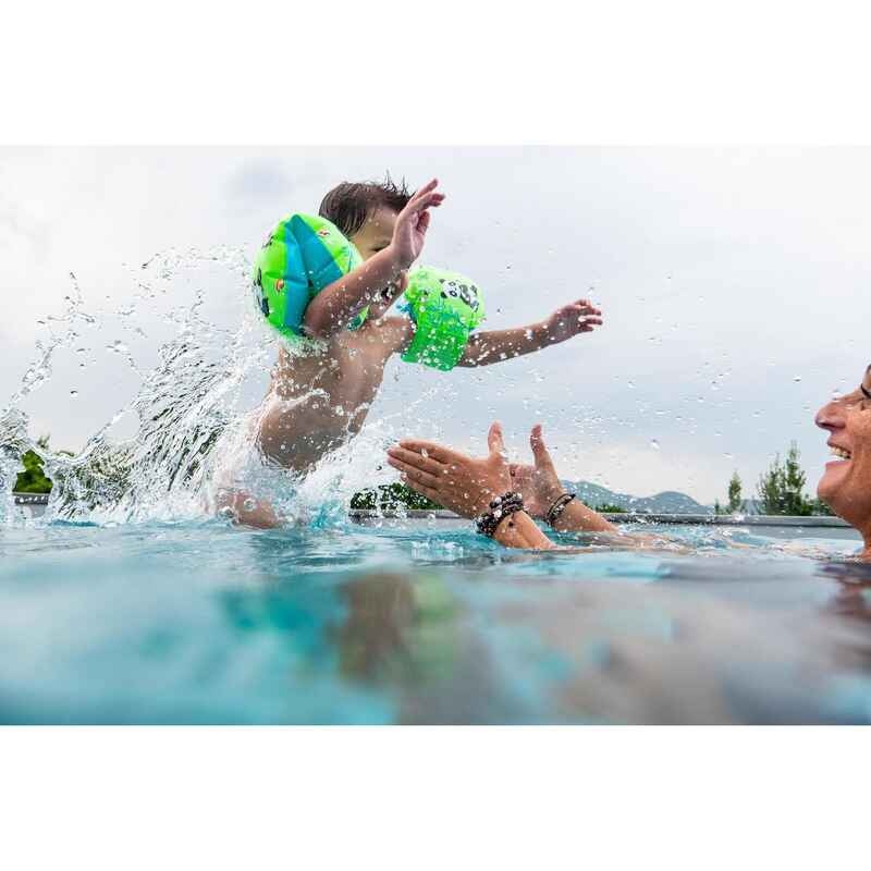 Kids swimming Armbands with "PANDAS” Print - 11-30 kg