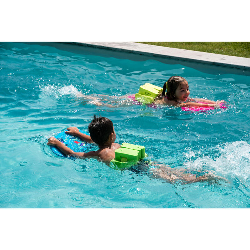 Cinturón natación flotador bloques Niños 15-60 Kg espuma verde