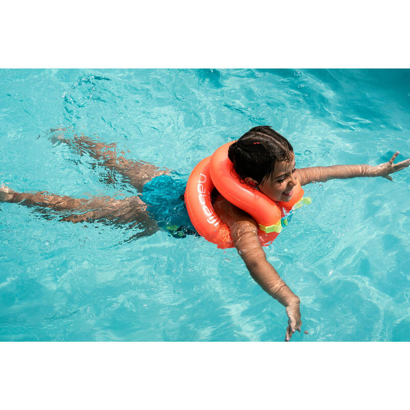 Chaleco natación Niños 18-30 Kg inflable naranja