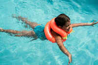 Pripučiama plaukimo liemenė 18–30 kg vaikams, oranžinė