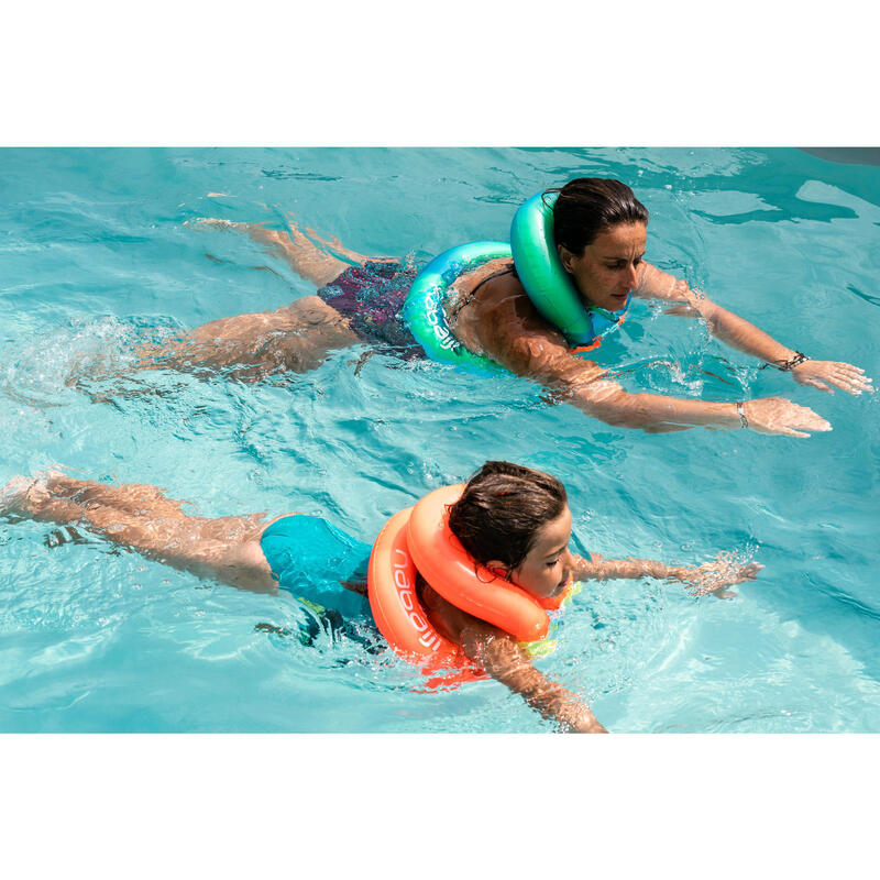 Colete de natação insuflável criança 18-30 kg - laranja