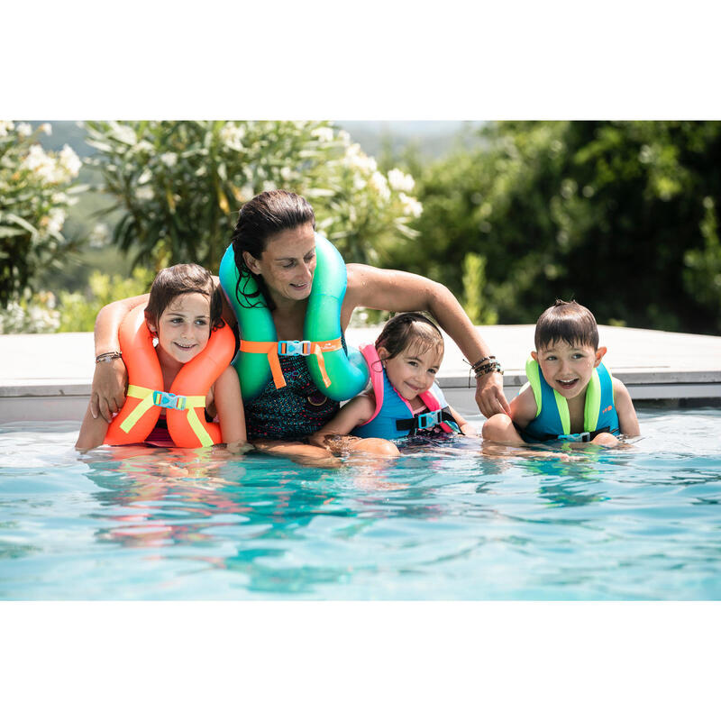 Gilet de natation gonflable 18-30 kg - orange