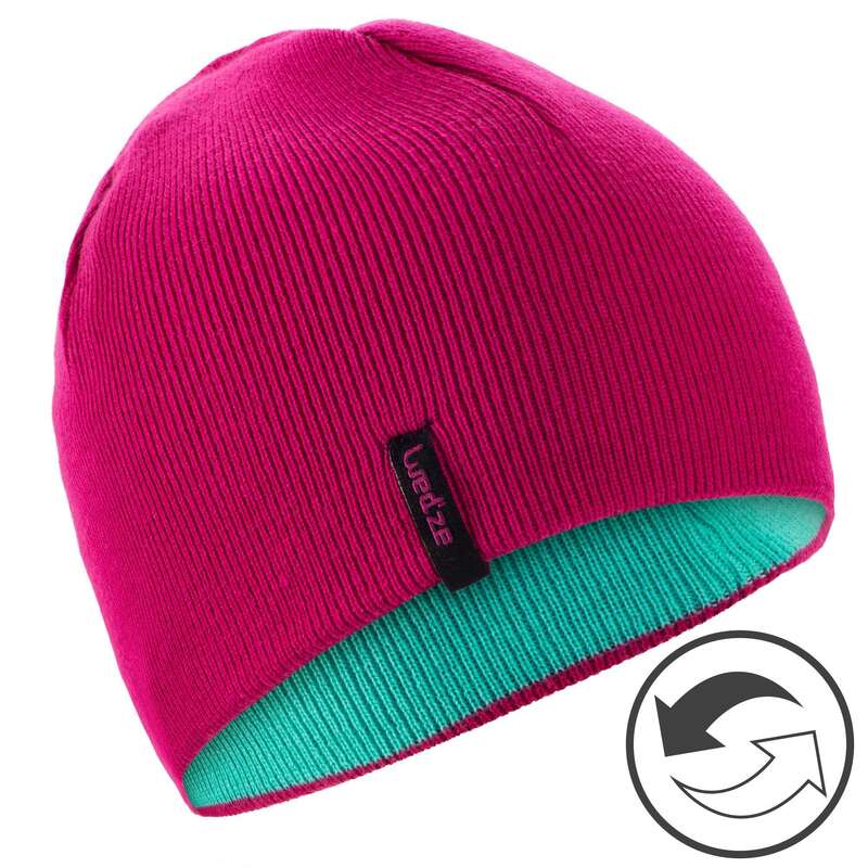 JUNIOR SKI AND SNOWBOARD HEADWEAR Ski Wear - JR REVERSE HAT - PINK BLUE WEDZE - Ski Wear