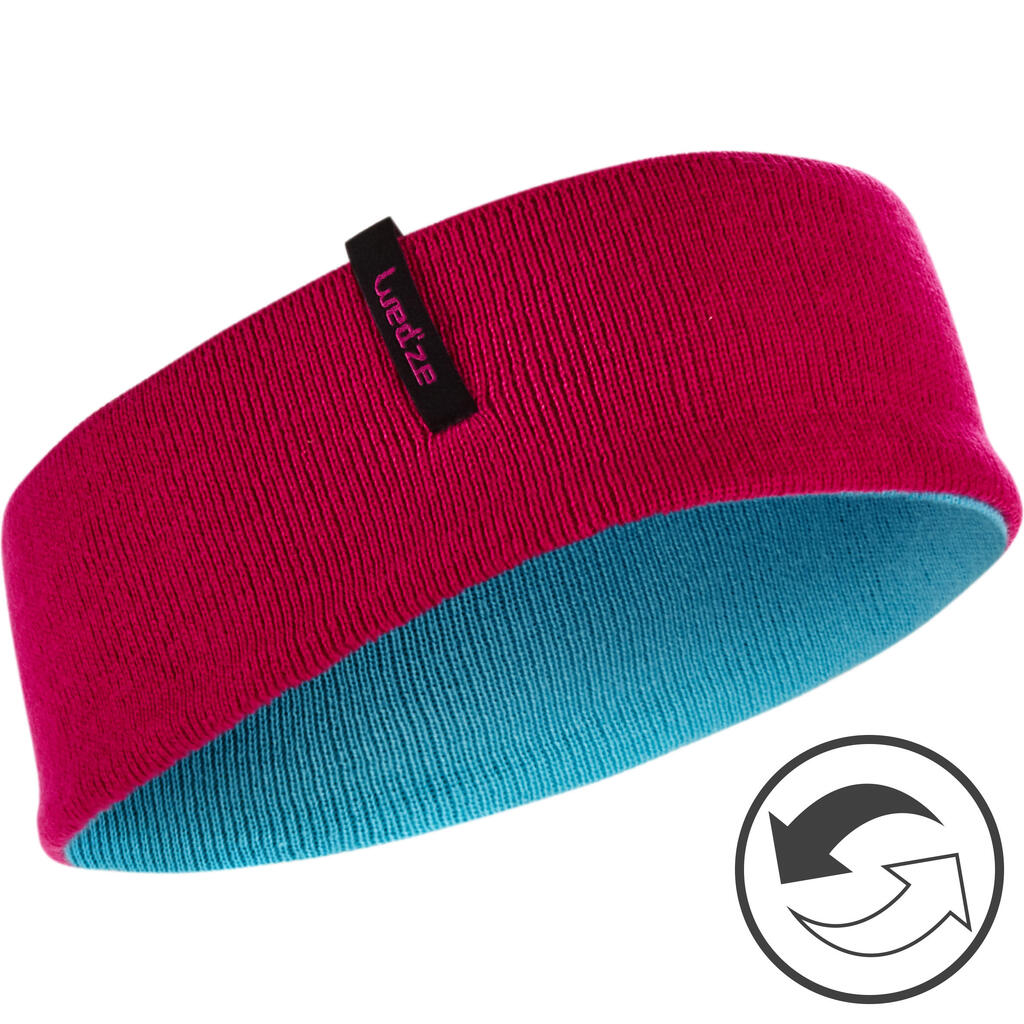 Stirnband wendbar Reverse Kinder rosa/blau