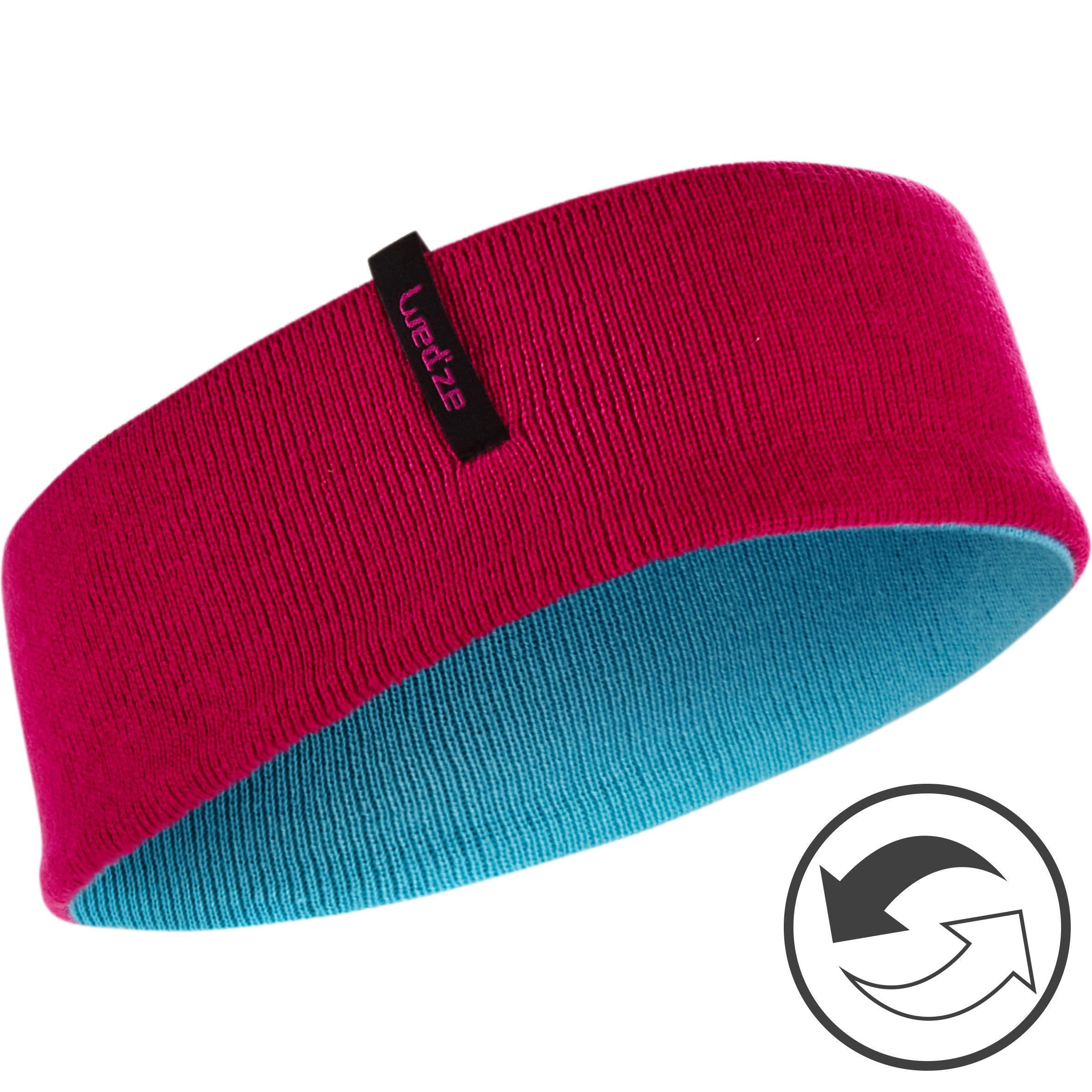 WEDZE JR REVERSE SKIING HEADBAND - PINK BLUE