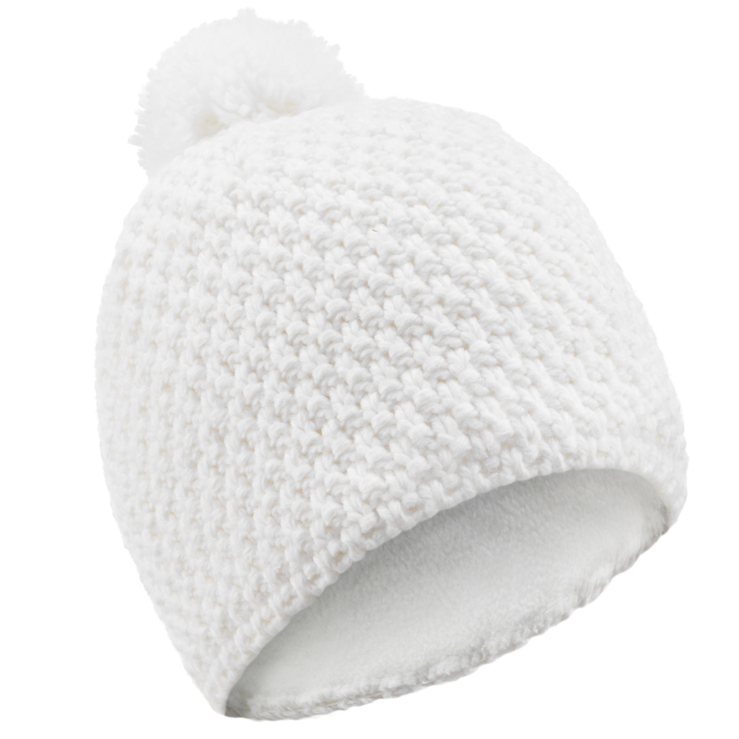 white ski hat
