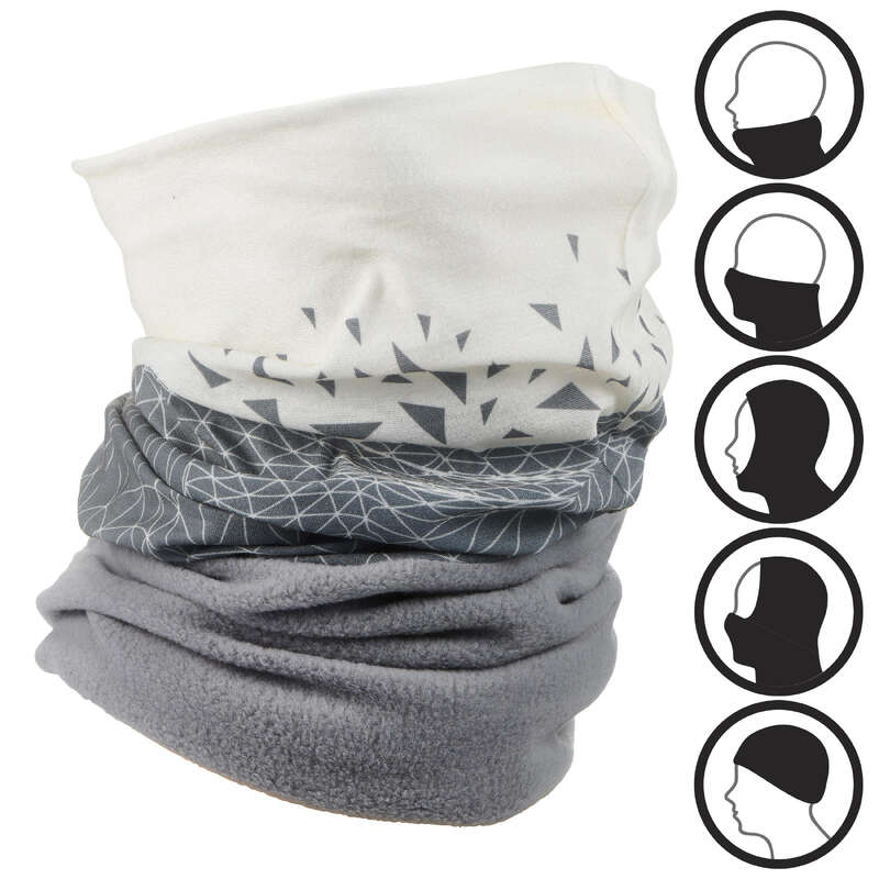 ADULT SKI AND SNOWBOARD HEADWEAR Skiing - Neck-Warmer Hug - Grey WEDZE - Ski Wear
