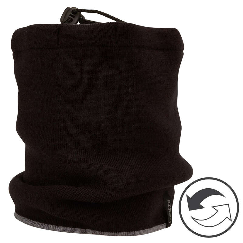 ADULT SKI AND SNOWBOARD HEADWEAR Skiing - Scarf Reverse - Black Grey WEDZE - Ski Wear