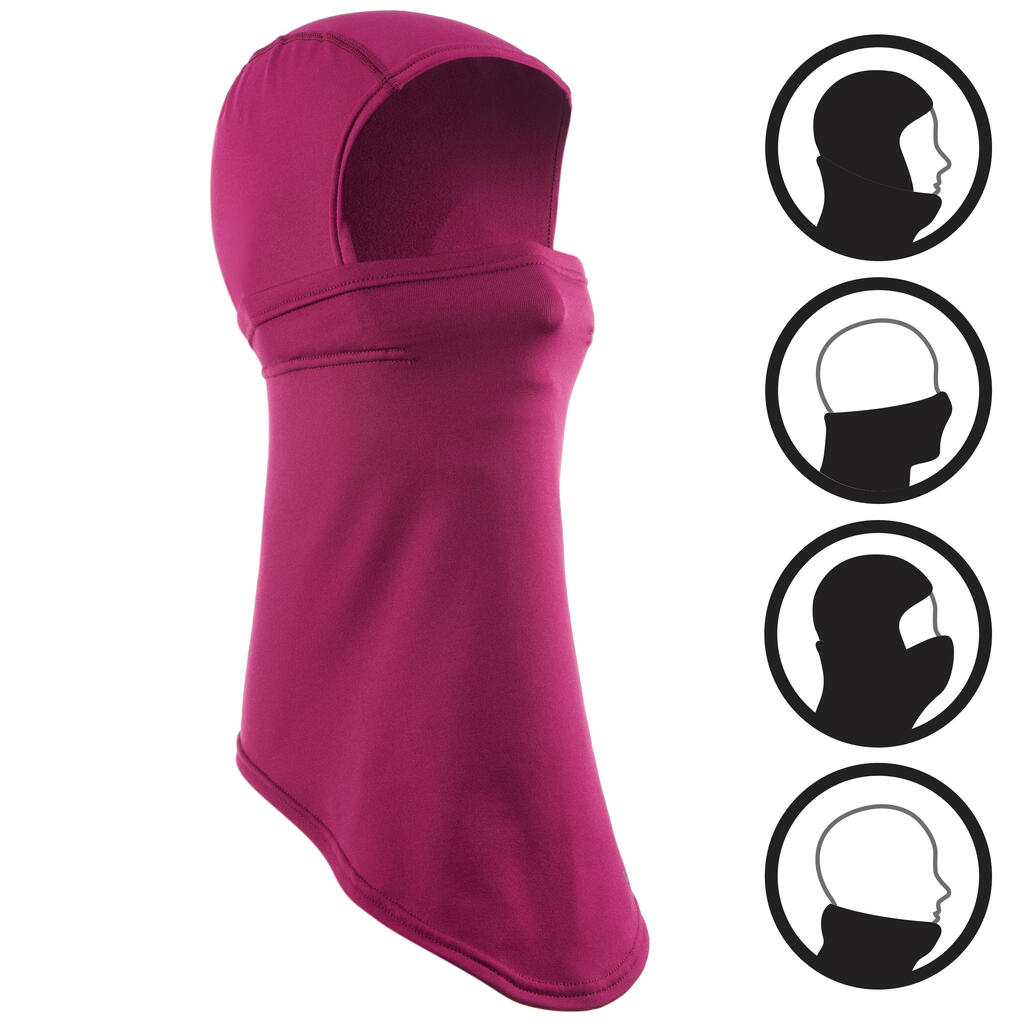 Adult skiing balaclava - ninja - purple