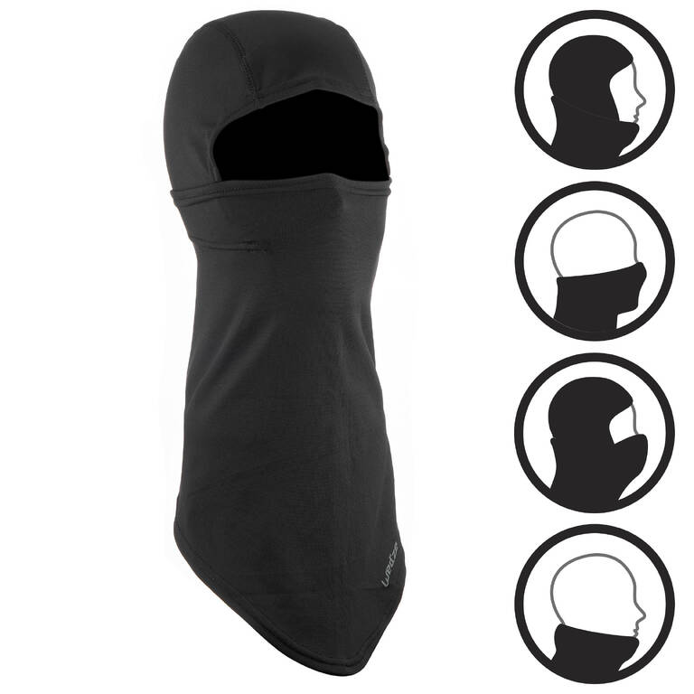 Adult ski balaclava - ninja - black